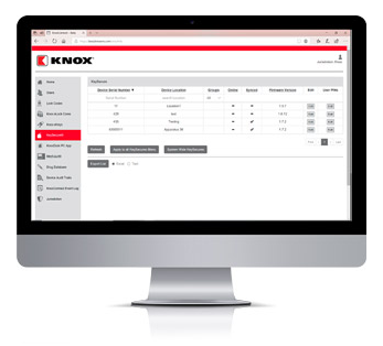 image of KnoxConnect Management System screen